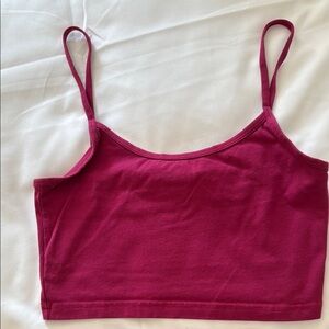TNA Fuchsia Cropped Tank Top